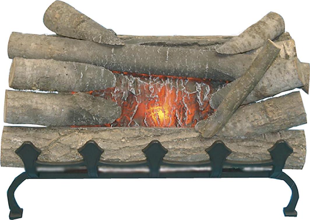 Pleasant Hearth Electric Crackling Log with Grate