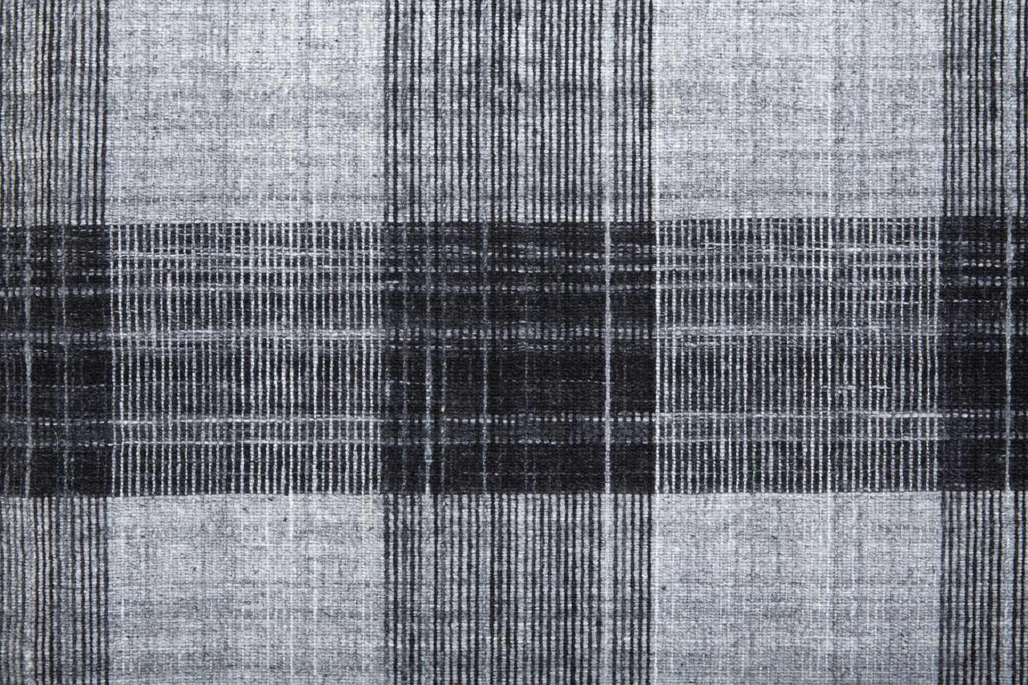 Moya Flatweave Black and Gray Rug by BD Fine