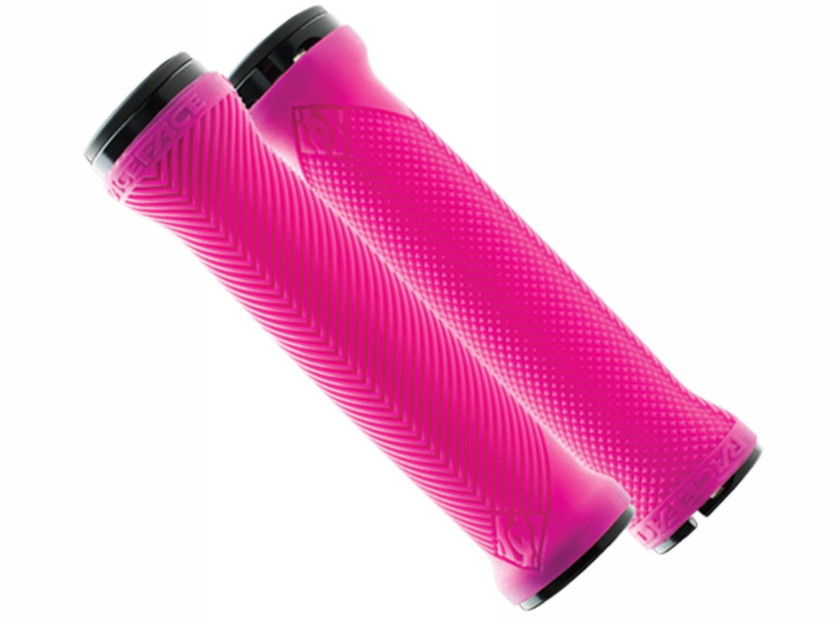 Race Face Love Handle Grips - Neon Pink