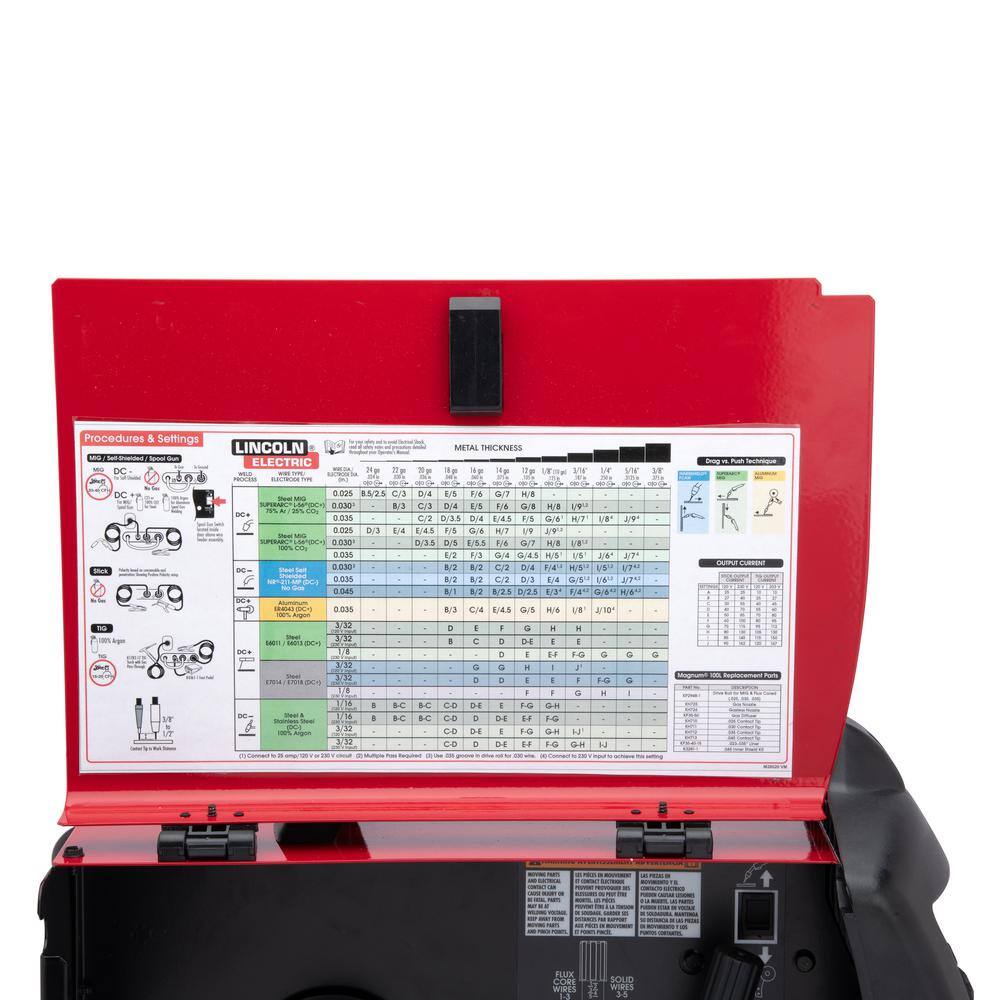 Lincoln Electric 180 Amp Weld-Pak 180i Multi-Process StickMIGFlux-CoreTIG 120V or 230V Aluminum Welder with Spool Gun sold separately K5257-1