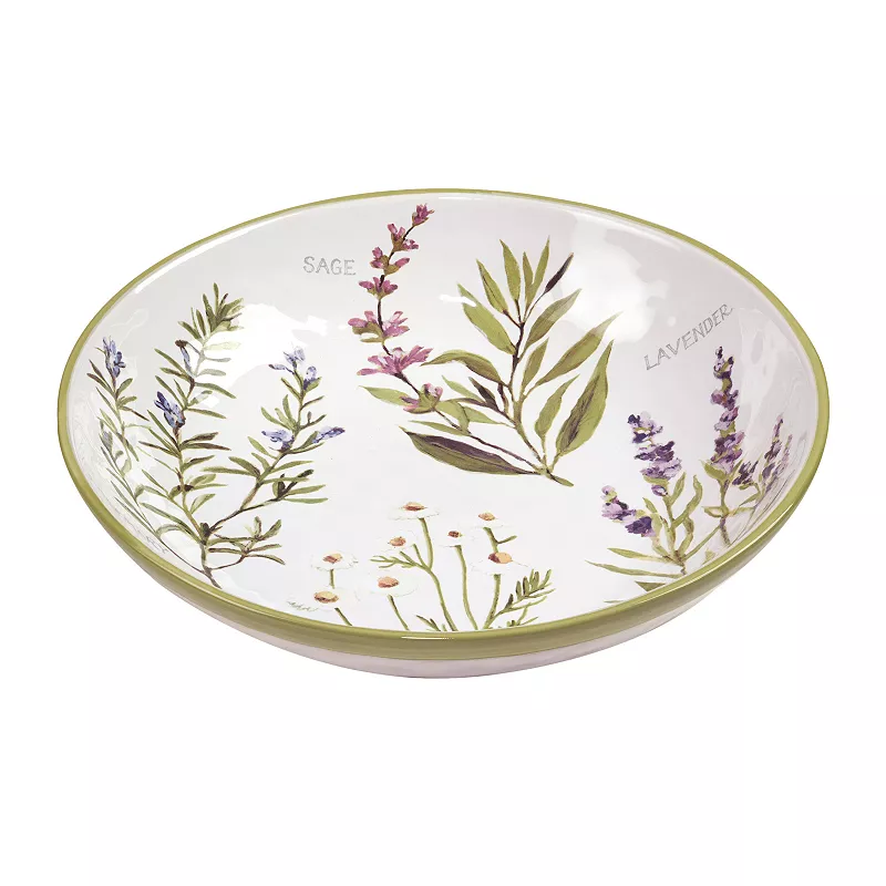 Certified International Fresh Herbs Serving Bowl