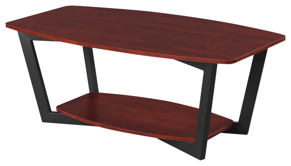 Graystone Coffee Table With Shelf   Transitional   Coffee Tables   by VirVentures  Houzz