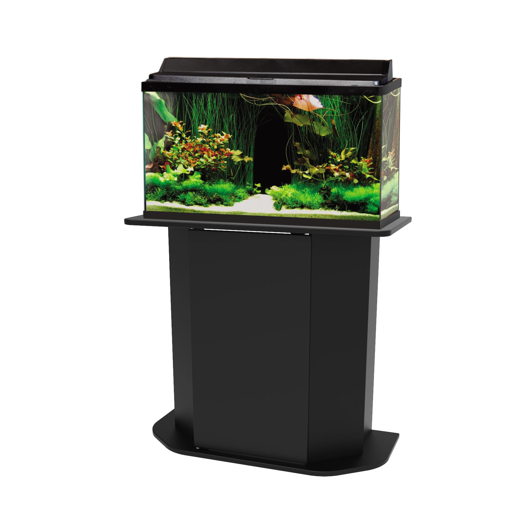 Aqua Culture Wood 20-29 Gallon Aquarium Stand， Black