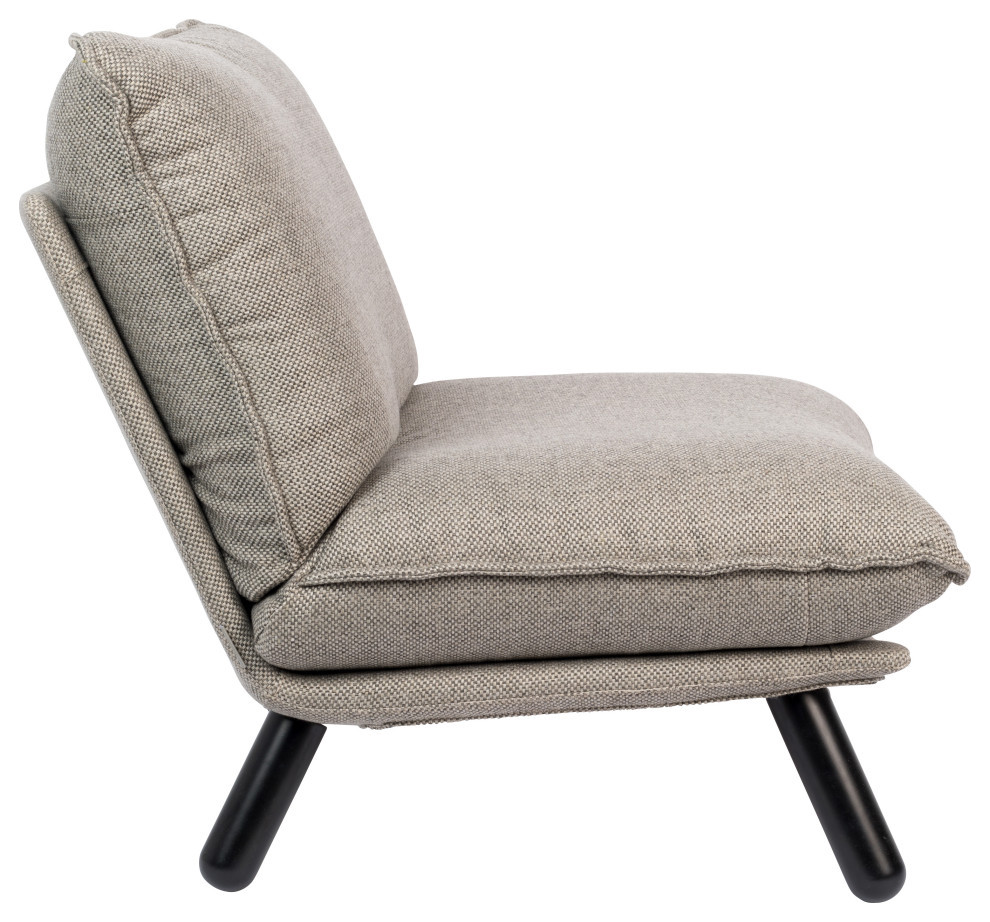 Light Grey Slipper Chair  Zuiver Lazy Sack   Midcentury   Armchairs And Accent Chairs   by Luxury Furnitures  Houzz