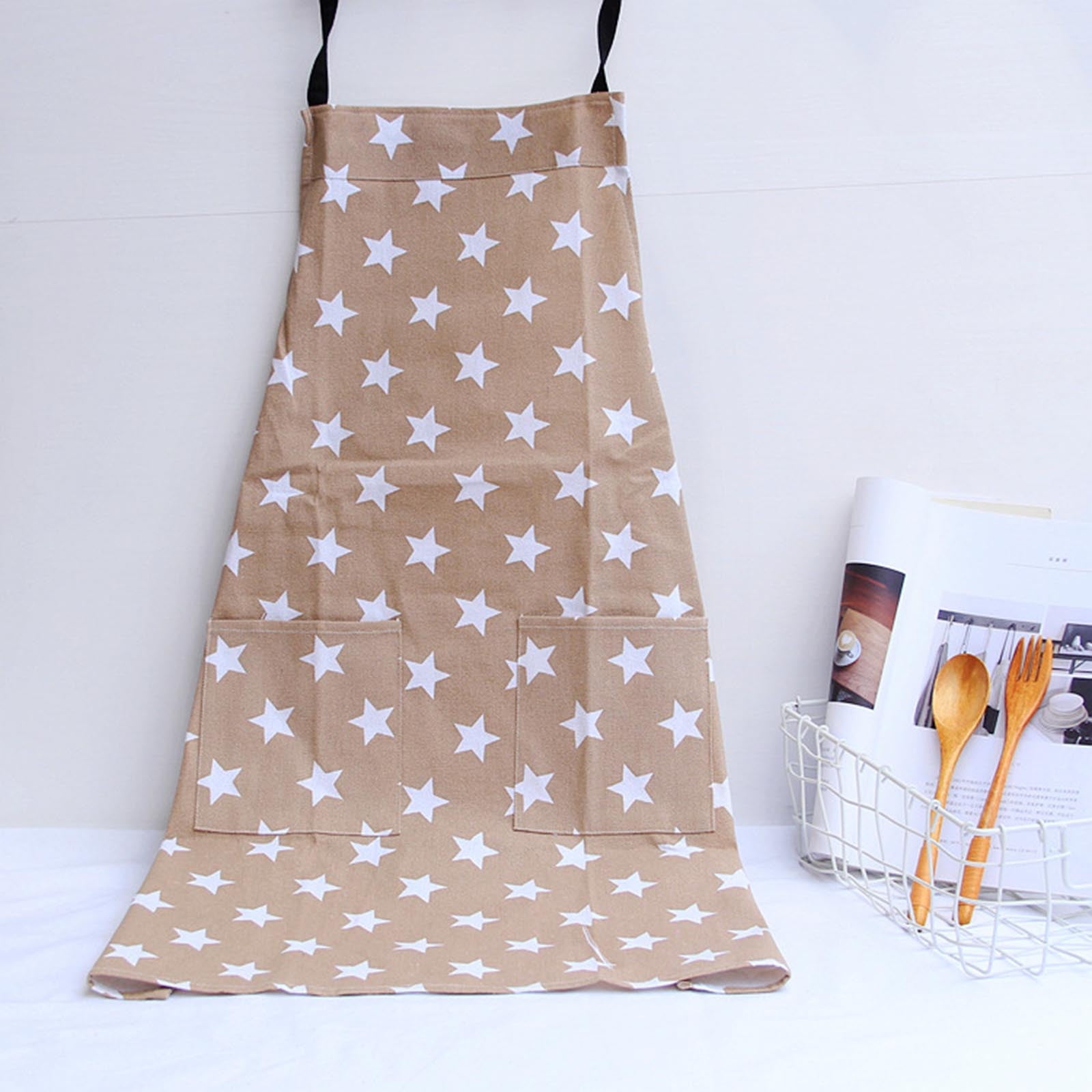 TANGNADE Women's Chef's Apron Adult Waterproof Kitchen Apron for Baking Garden Restaurant