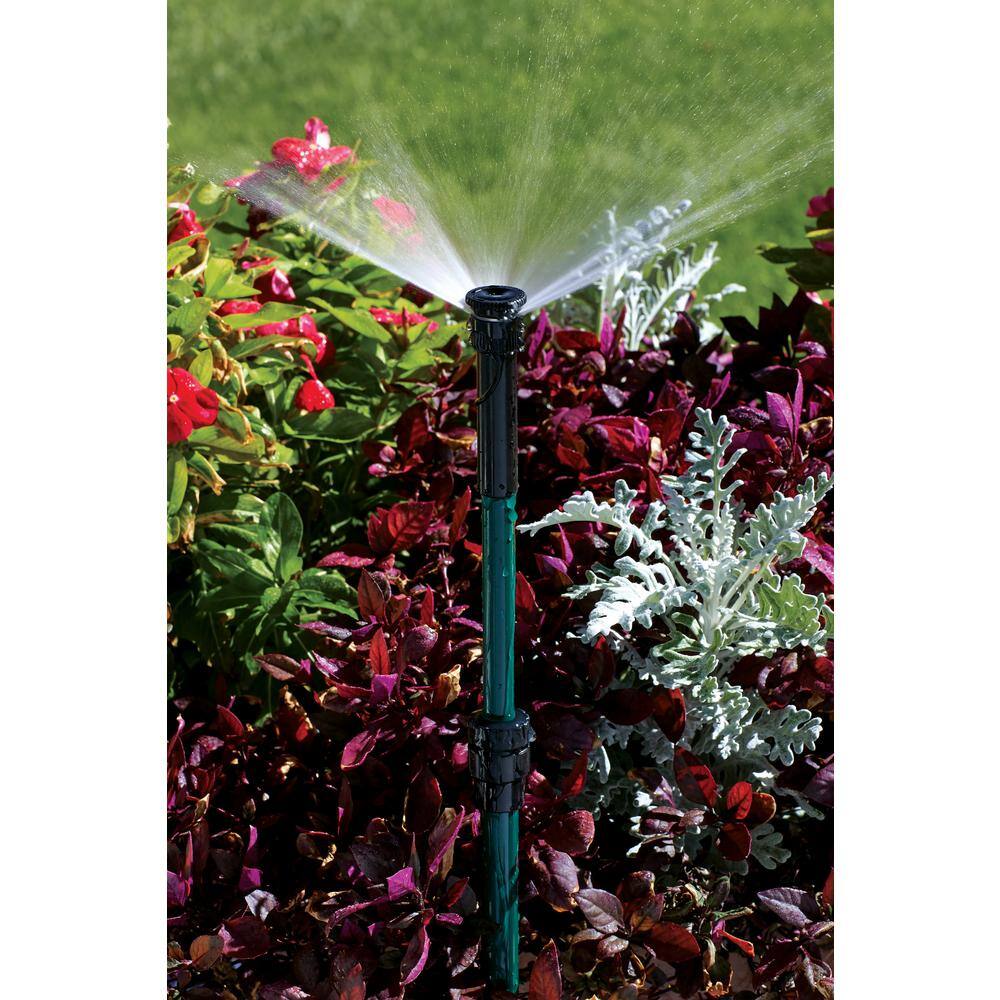 Orbit Aluminum Adjustable Height Pressure Regulated Pop-Up Shrub Riser Sprinkler 16 in. - 30 in. with 15 ft. Adjustable Nozzle 37335