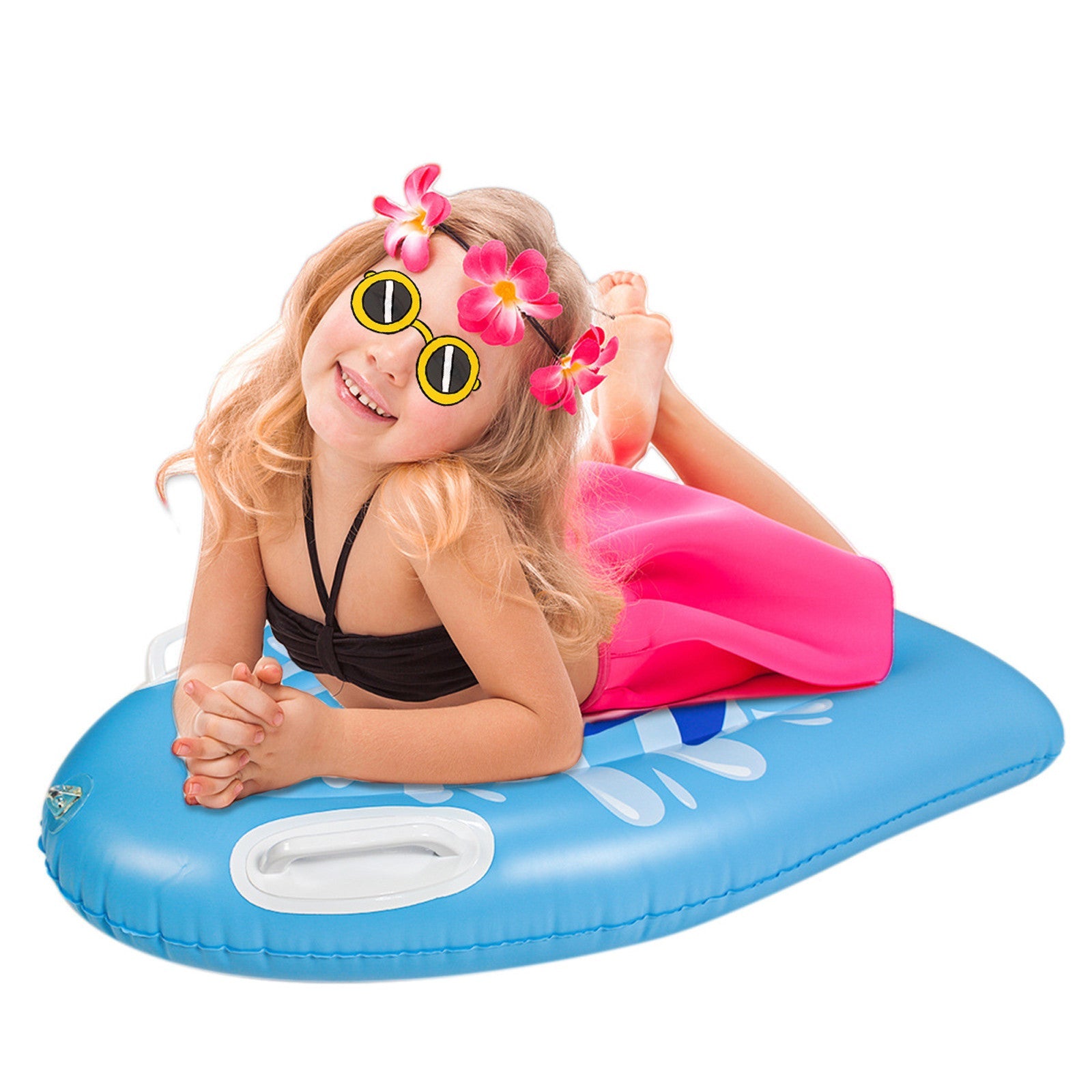 Follure Inflatable Surfboard For Kids Swimming Pool Water Slide  Floating Toys