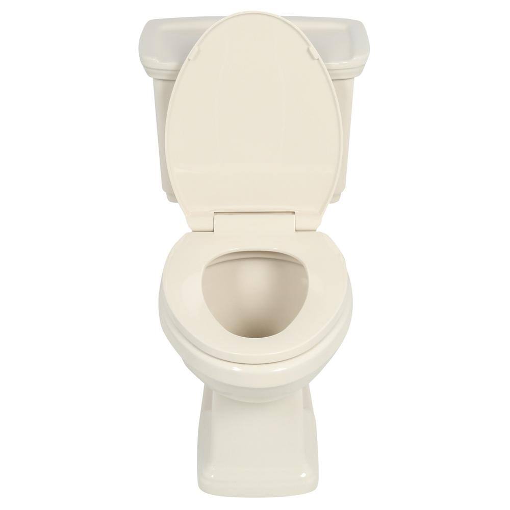 Glacier Bay 2-piece 1.0 GPF1.28 GPF High Efficiency Dual Flush Elongated Toilet in Bone N2430E-BNE