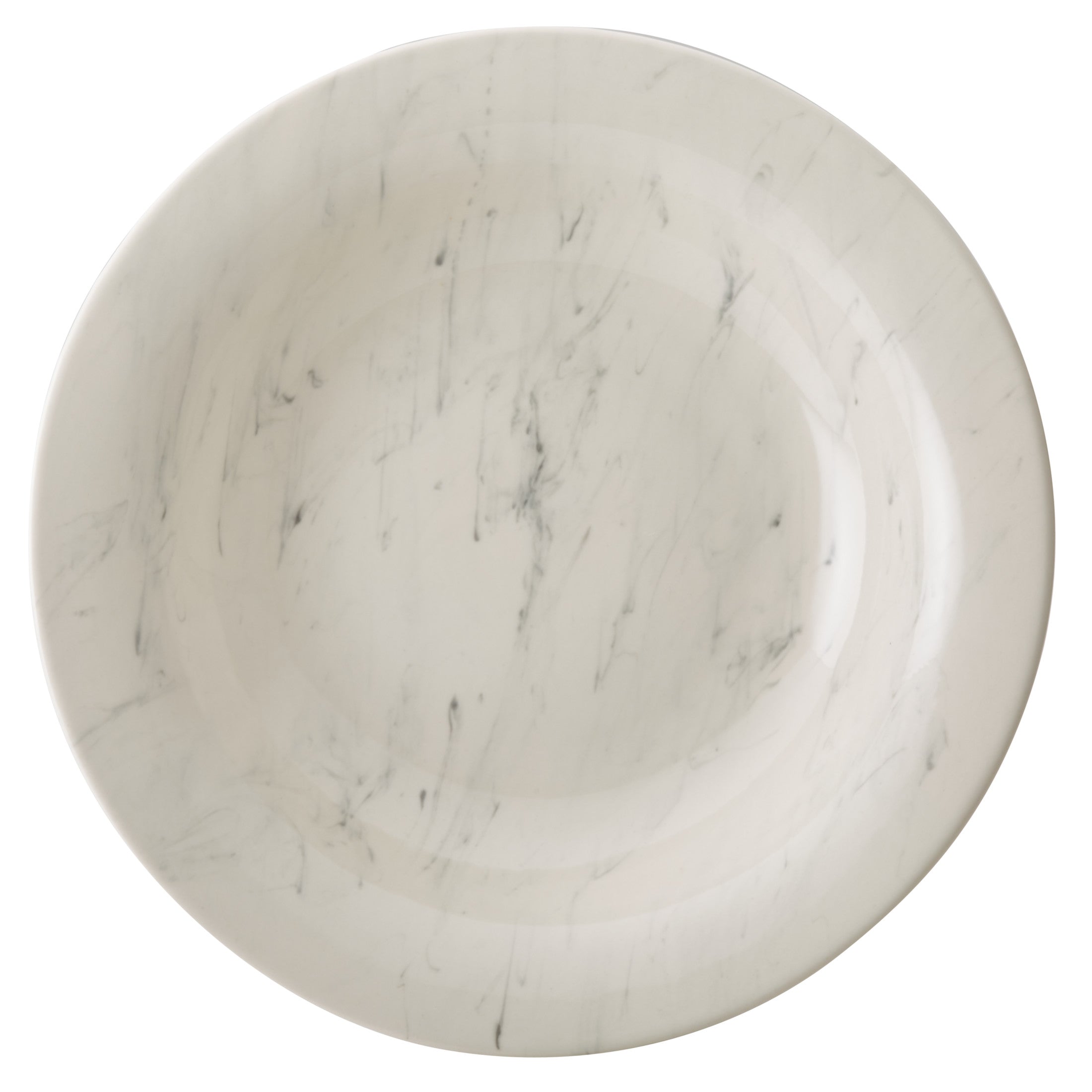 Anolon Ceramics Pasta Bowl Set， 5 Piece， Round， Marble White