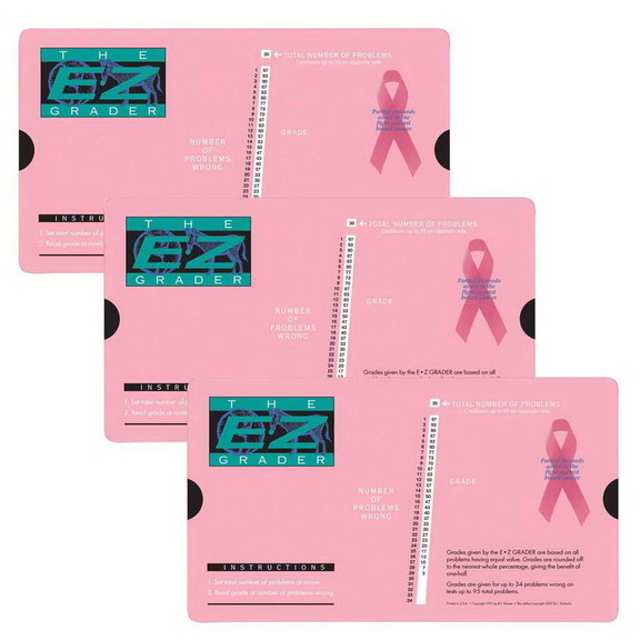 Original E Z Grader EZ 5703PINK 3 Breast Cancer Pi...