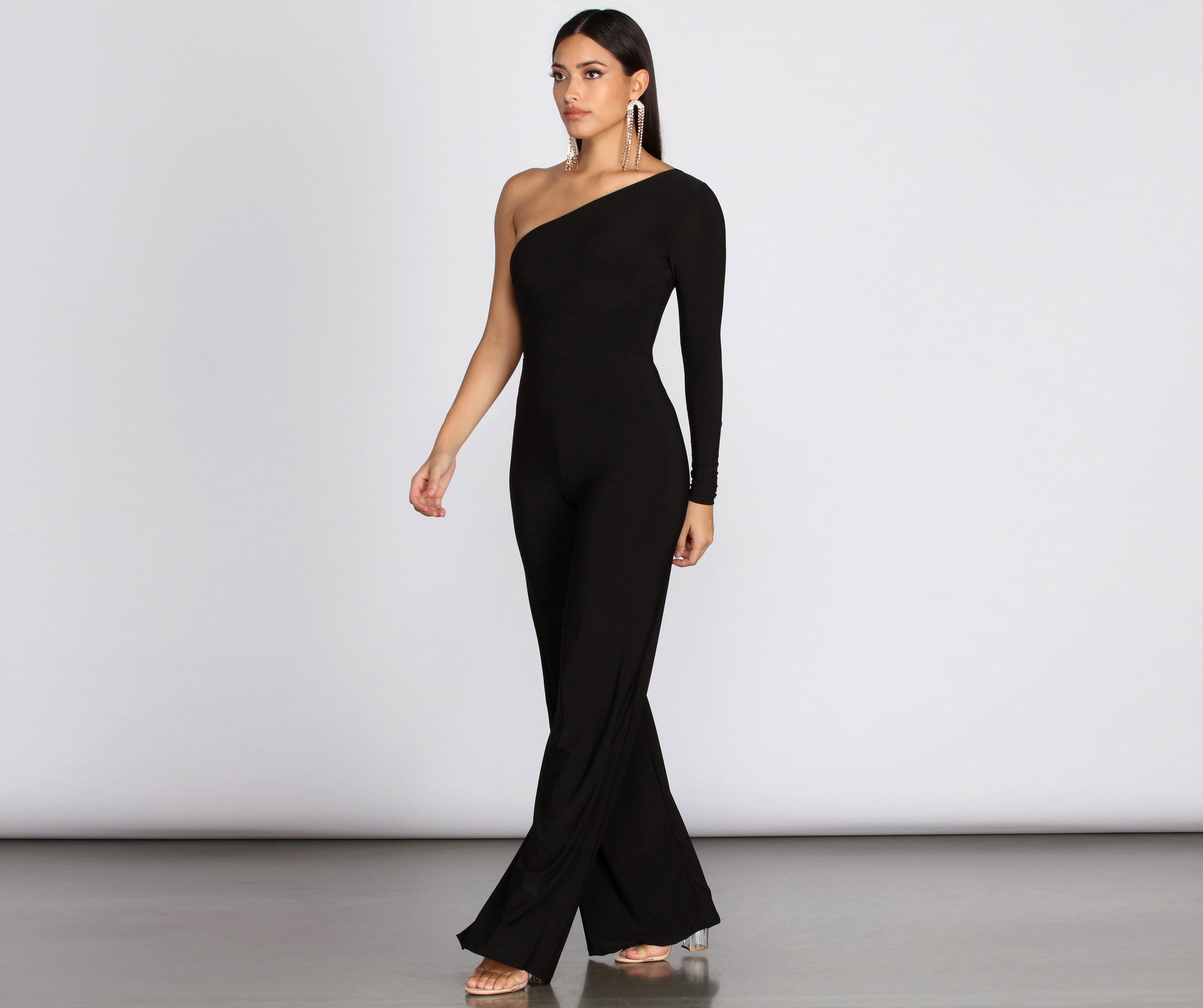 On Show One Shoulder Jumpsuit