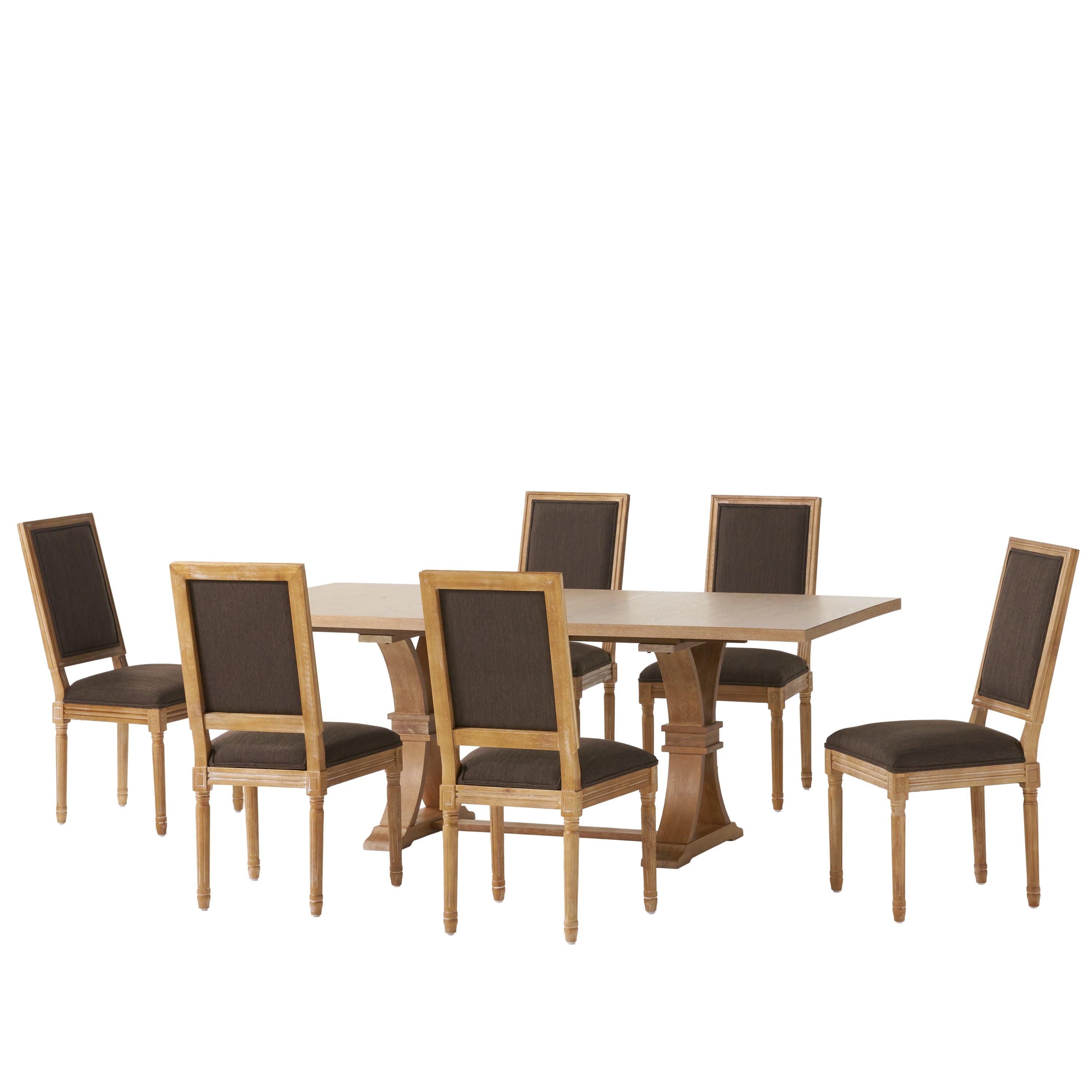 Beckstrom French Country Wood 7-Piece Expandable Dining Set