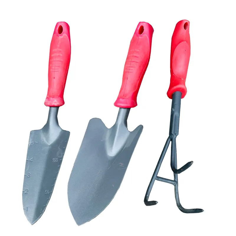 For Gardening Flowers Grass Vegetable Spade Rake Double Hoes Shovel Hand Tools Garden Tools Sets  Digging Planting and Pruning