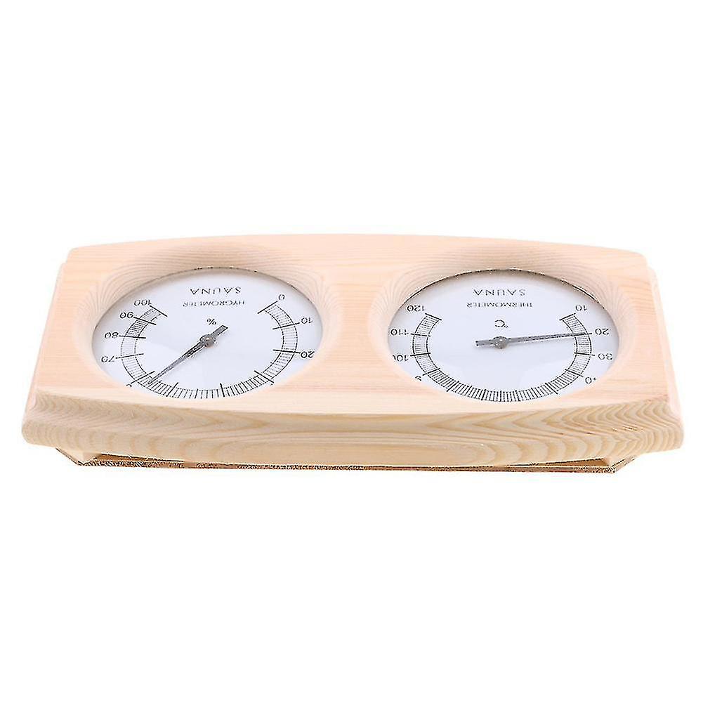 2 In 1 Sauna Room Wooden Thermometer Hygrometer Steam Temperature Humidity Meter