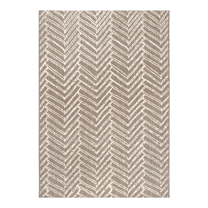 nuLOOM Macklin Herringbone Indoor/Outdoor Area Rug