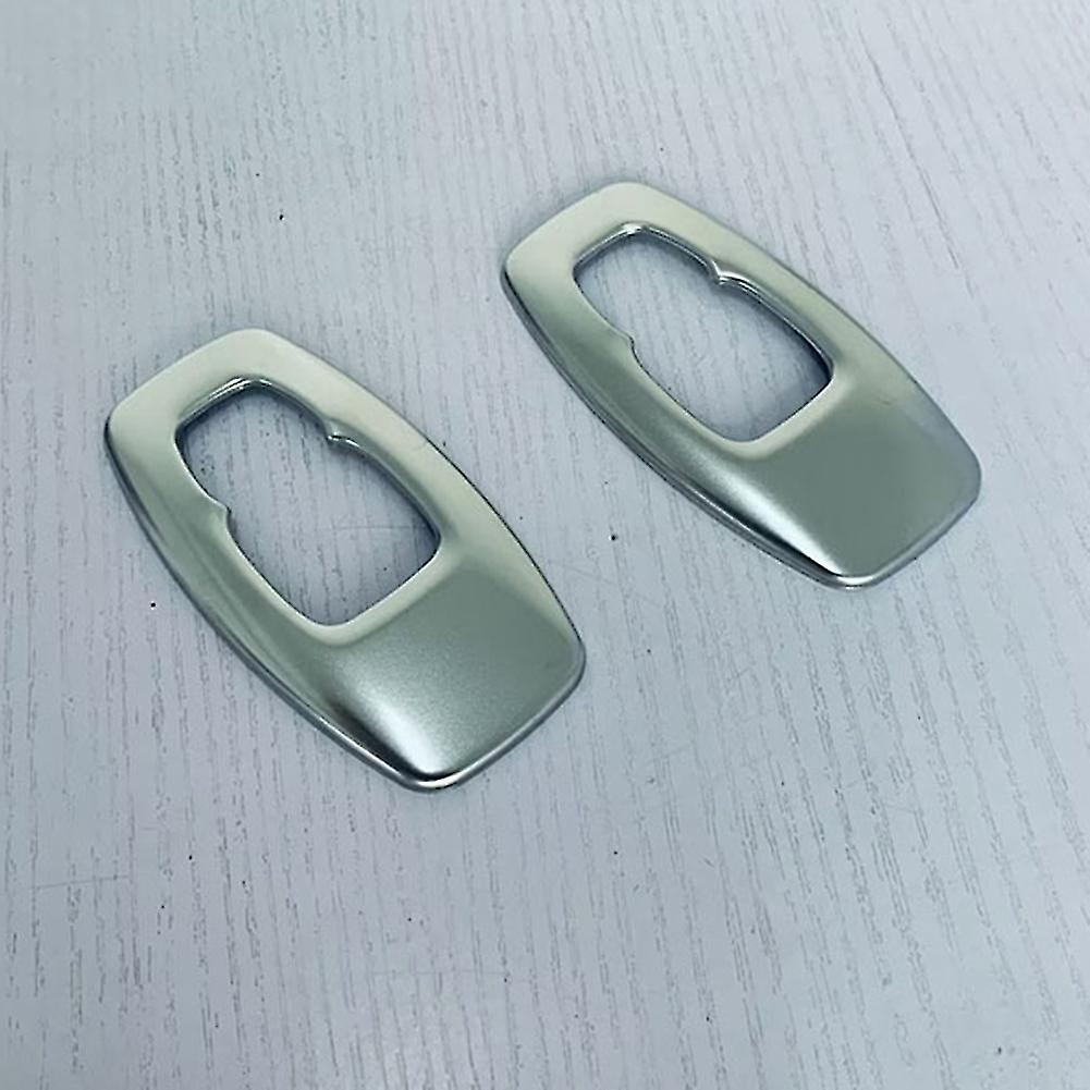 Car Matte Silver Stainless Steel Interior Rear Reading Light Lamp Cover Trim Sticker For 2022 2023