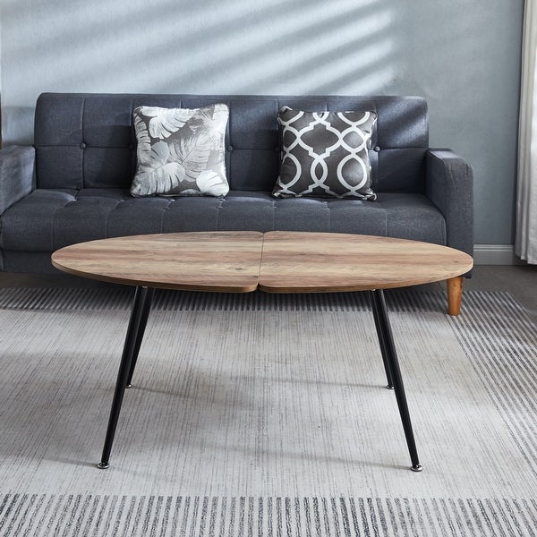 COFFEE Table for 4 people With Round Mdf Table Top， Pedestal Dining Table， End Table Leisure Coffee Table