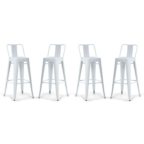 WYNDENHALL Josephine Industrial Metal Stool (Set of 4)