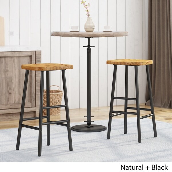 Merlyne Pine Bar Stools (Set of 2) by Christopher Knight Home