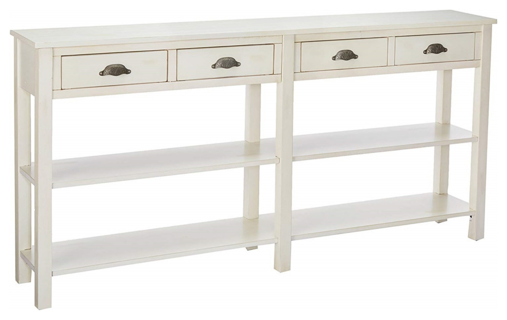 Cream Crackle Console   Transitional   Console Tables   by GwG Outlet  Houzz