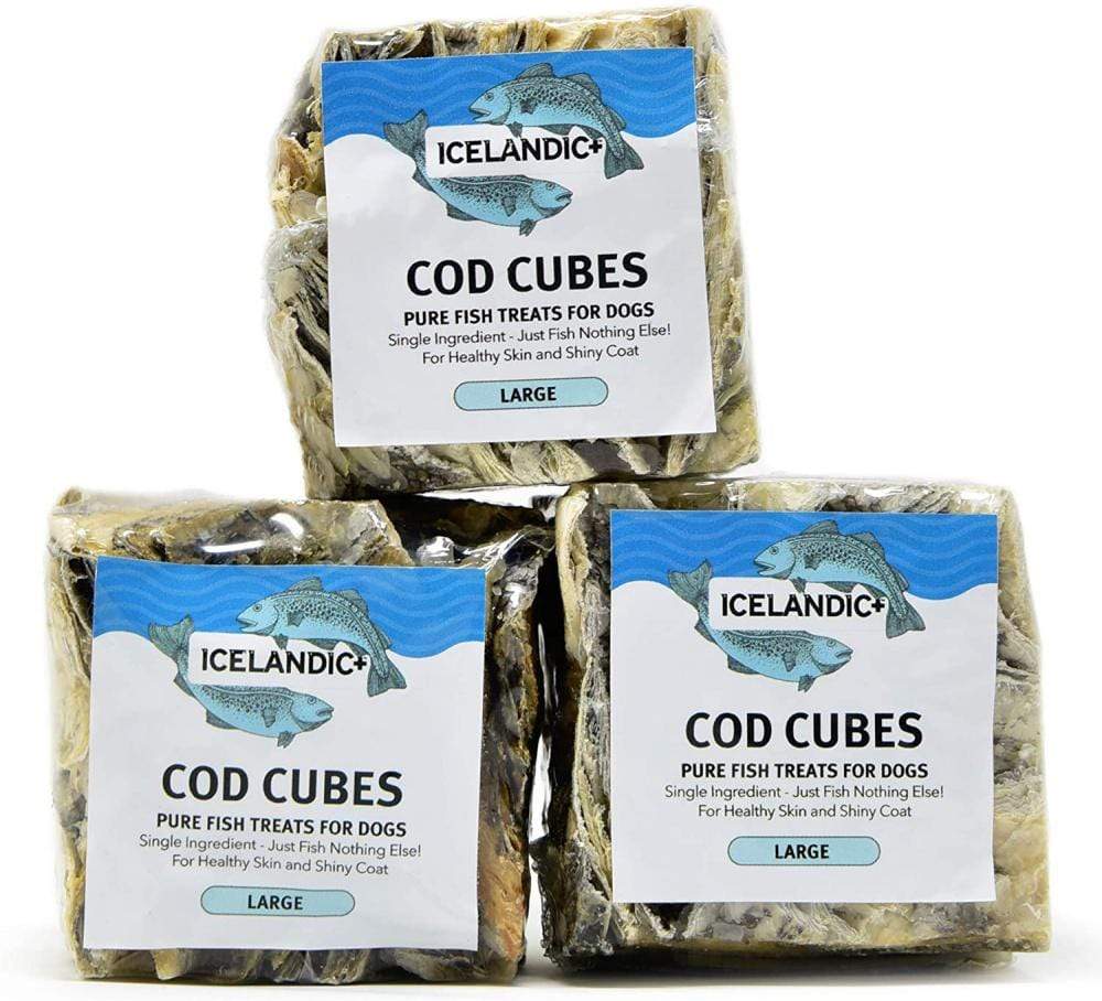 Icelandic+ Cod Skin Large Cube Dog Treat