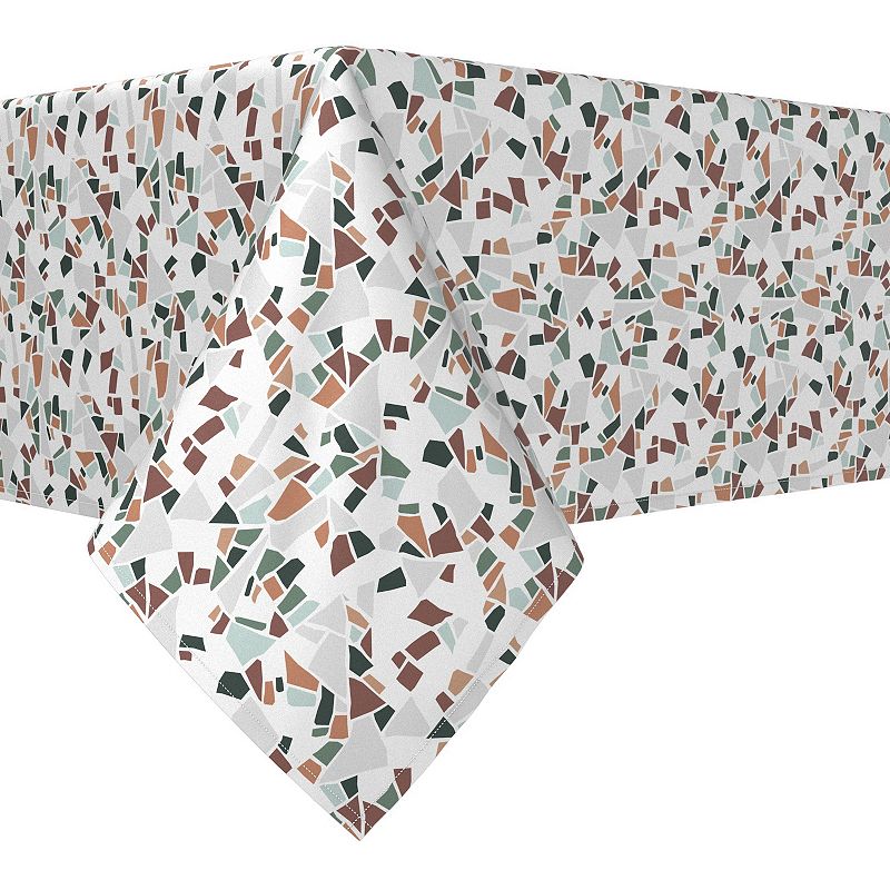 Square Tablecloth， 100% Polyester， 60x60， Terrazzo Print