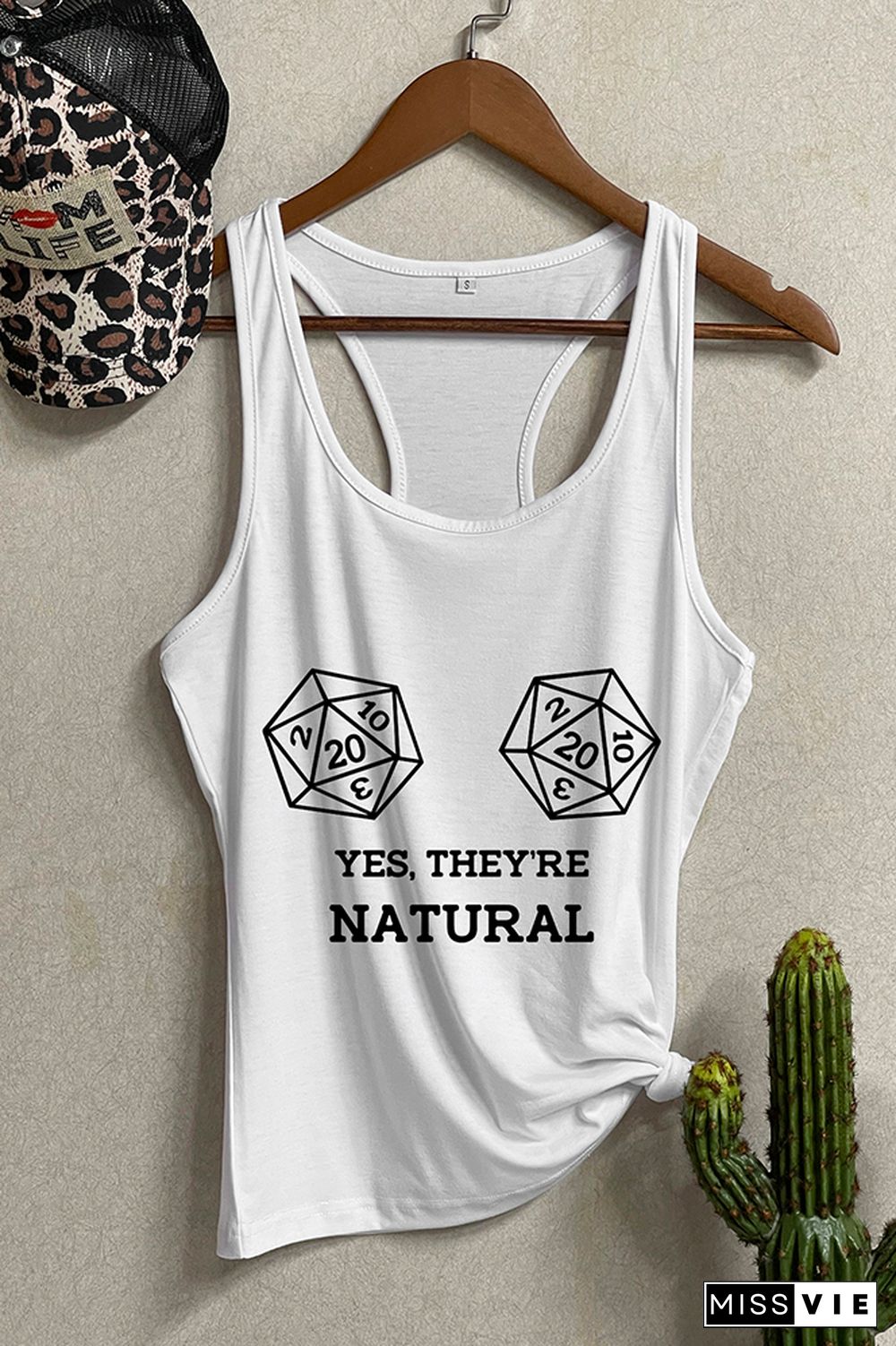 Yes, They're Natural Sleeveless Tank Top Wholesale