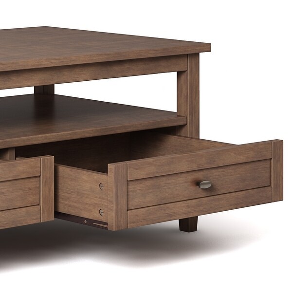 WYNDENHALL Norfolk Wood Transitional Coffee Table - 48 Inches wide