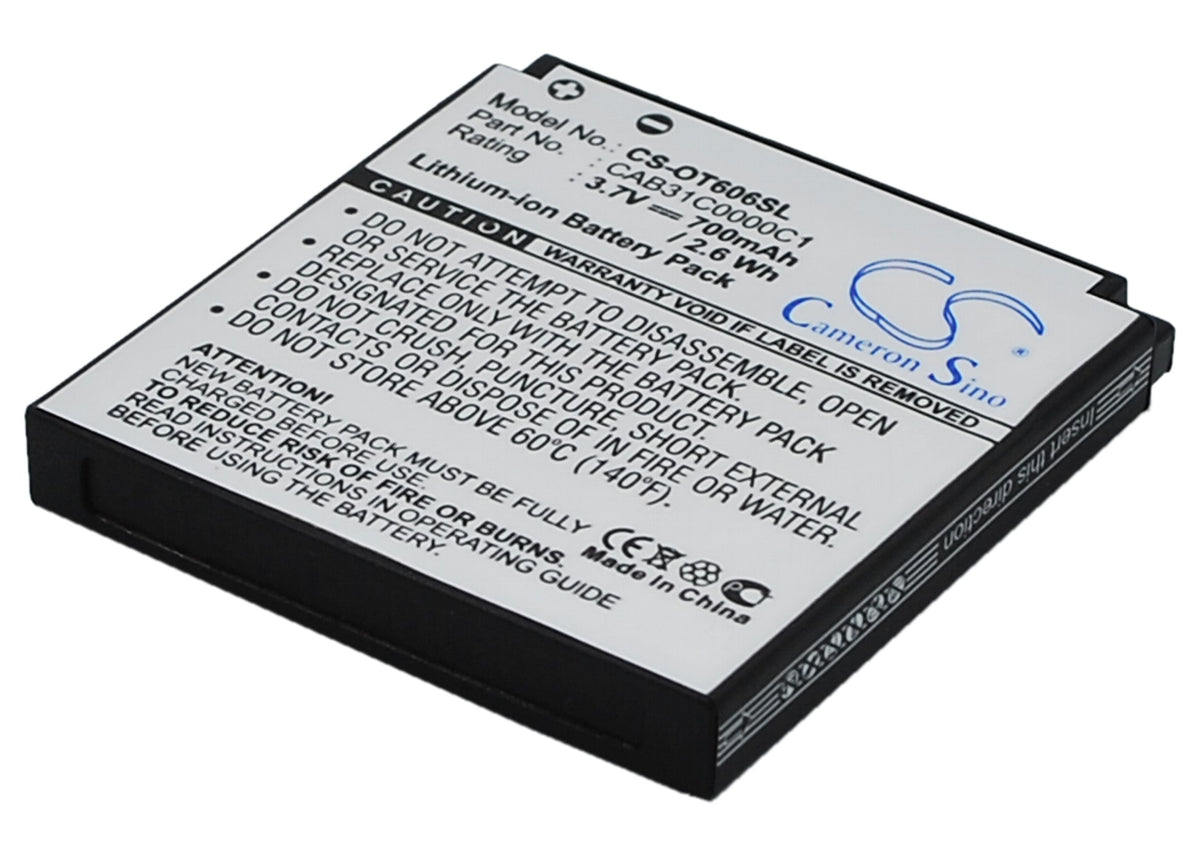 Alcatel OT606 OT606 Sparq OT606A OT606C Replacement Battery BatteryClerkcom Mobile Phone