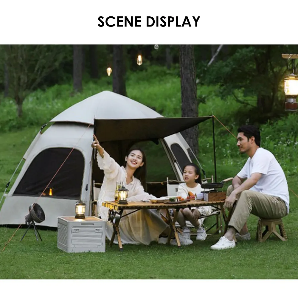 Outdoor pop up tent portable folding fully automatic picnic vinyl tent outdoor thickened hiking camping equipment waterproof