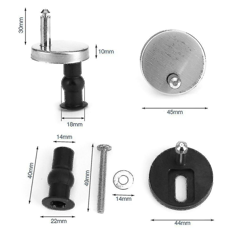 Top Fix Wc Toilet Seat Hinge Fittings Quick Release Hinges Screw Kits