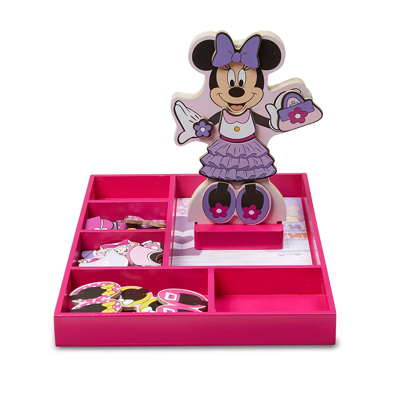 Disney Mickey Mouse and Friends Minnie Mouse Wooden Magnetic Dress-Up Doll by Melissa and Doug