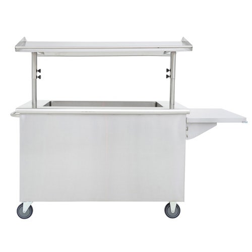 High-Volume Breakfast Cart by Hubert - Double-Sided Stainless Steel Frame