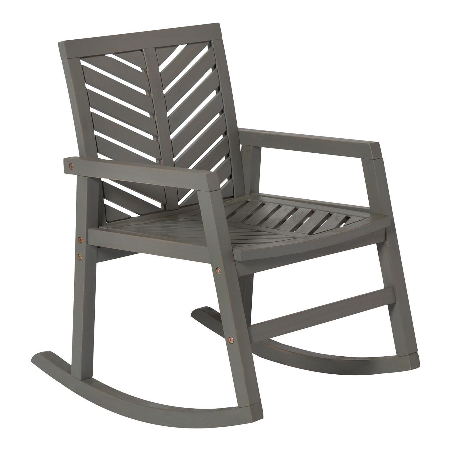 Ultimate Patio Wishlake Acacia Patio Rocking Chair