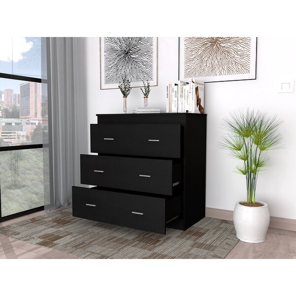 Minimalist Style 3-Drawers Dresser Chests for Bedroom， Modern Storage Dressers Organizer for Living Room， Hallway - - 37828083