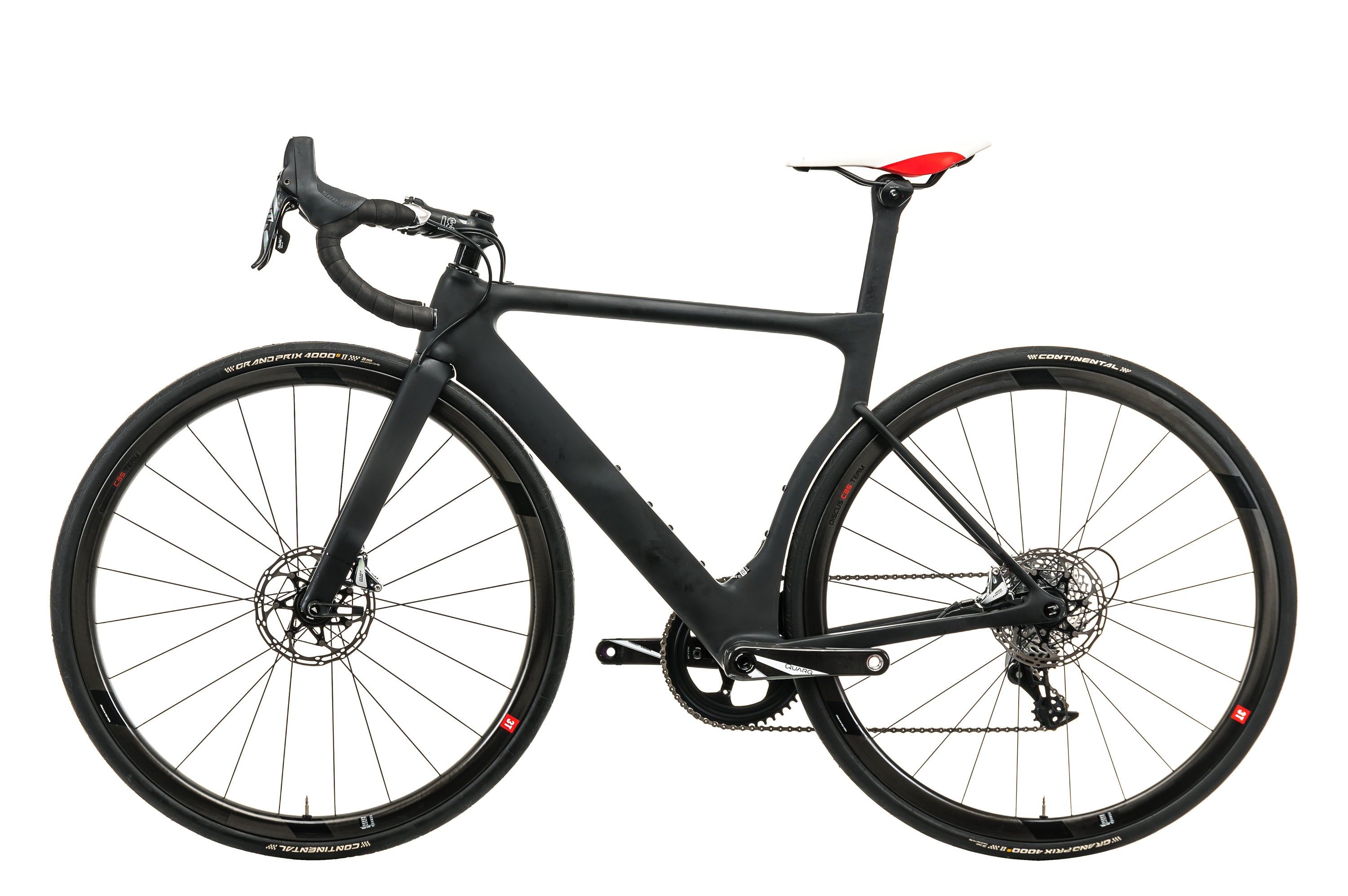 3T Strada Due TEAM Stealth Force 1x Road Bike - 2020, Small