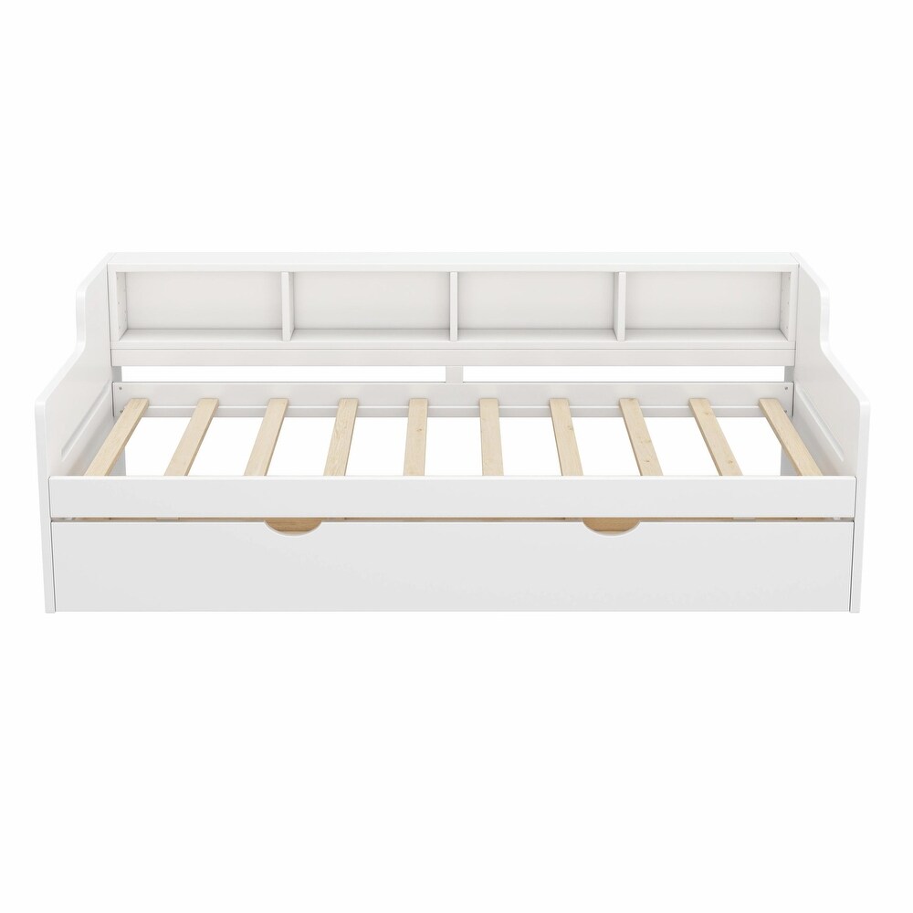 Twin Size Wooden Day Bed with Trundle