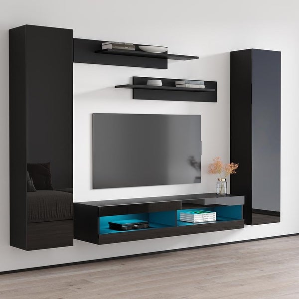 Fly AB1 34TV Wall Mounted Floating Modern Entertainment Center