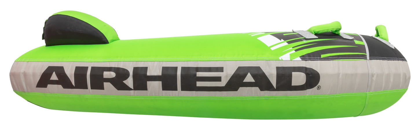 Airhead G-Force 4-Person Seating Capacity Towable Boat Tube Float， Heavy-Duty Nylon， Green