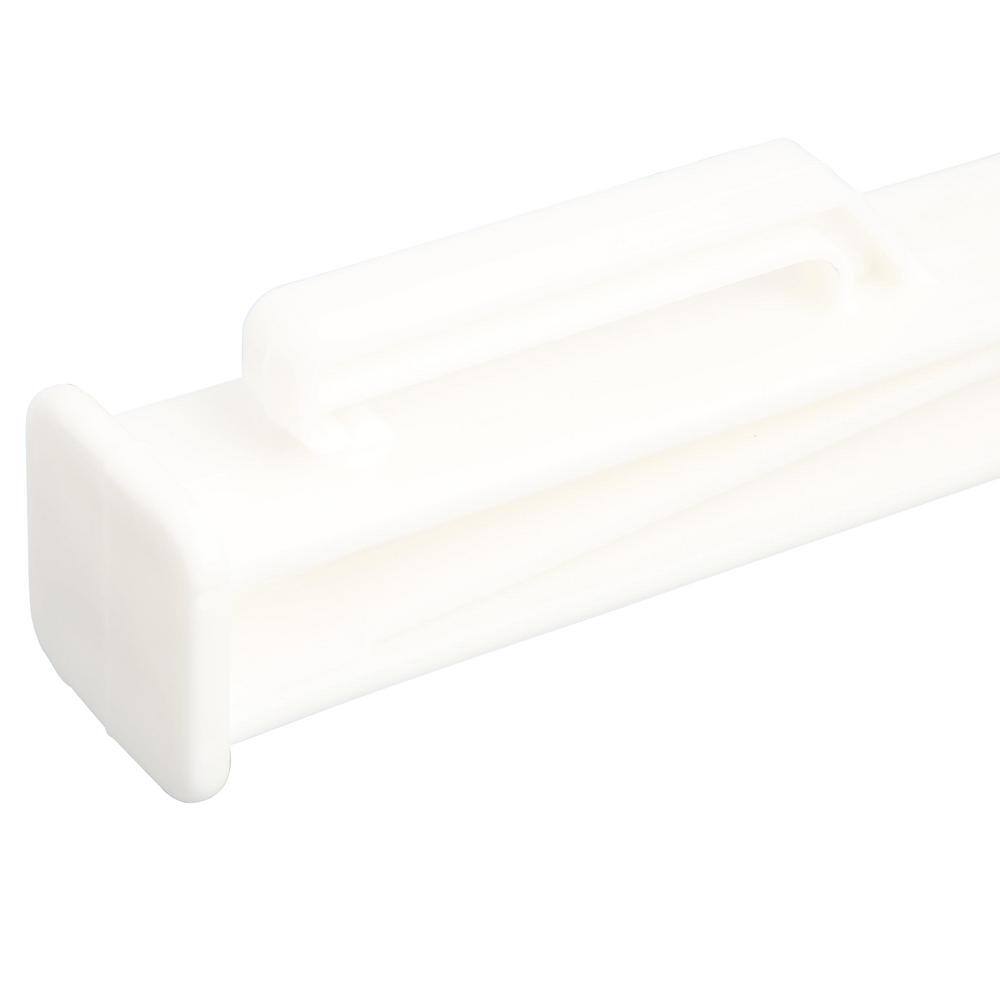 Everbilt 1 in. x 1 in. x 4 ft. White Step-In Fence Post 901120EB