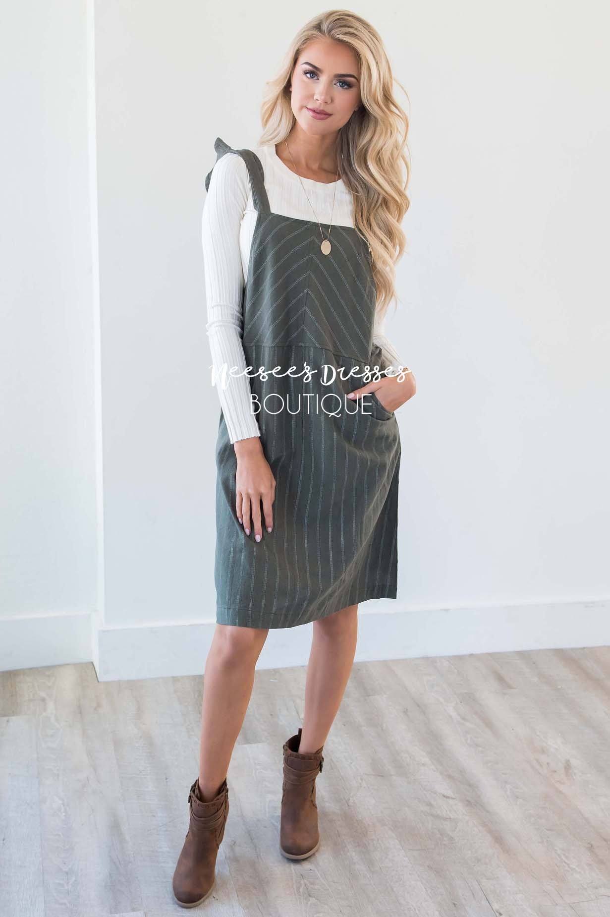 The Sammi Ruffle Overall Dress