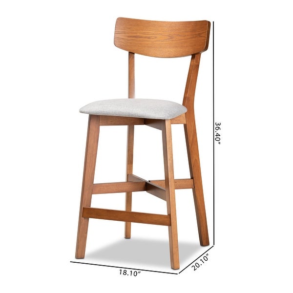 Cameron Modern and Contemporary Transitional 2-PC Counter Stool Set