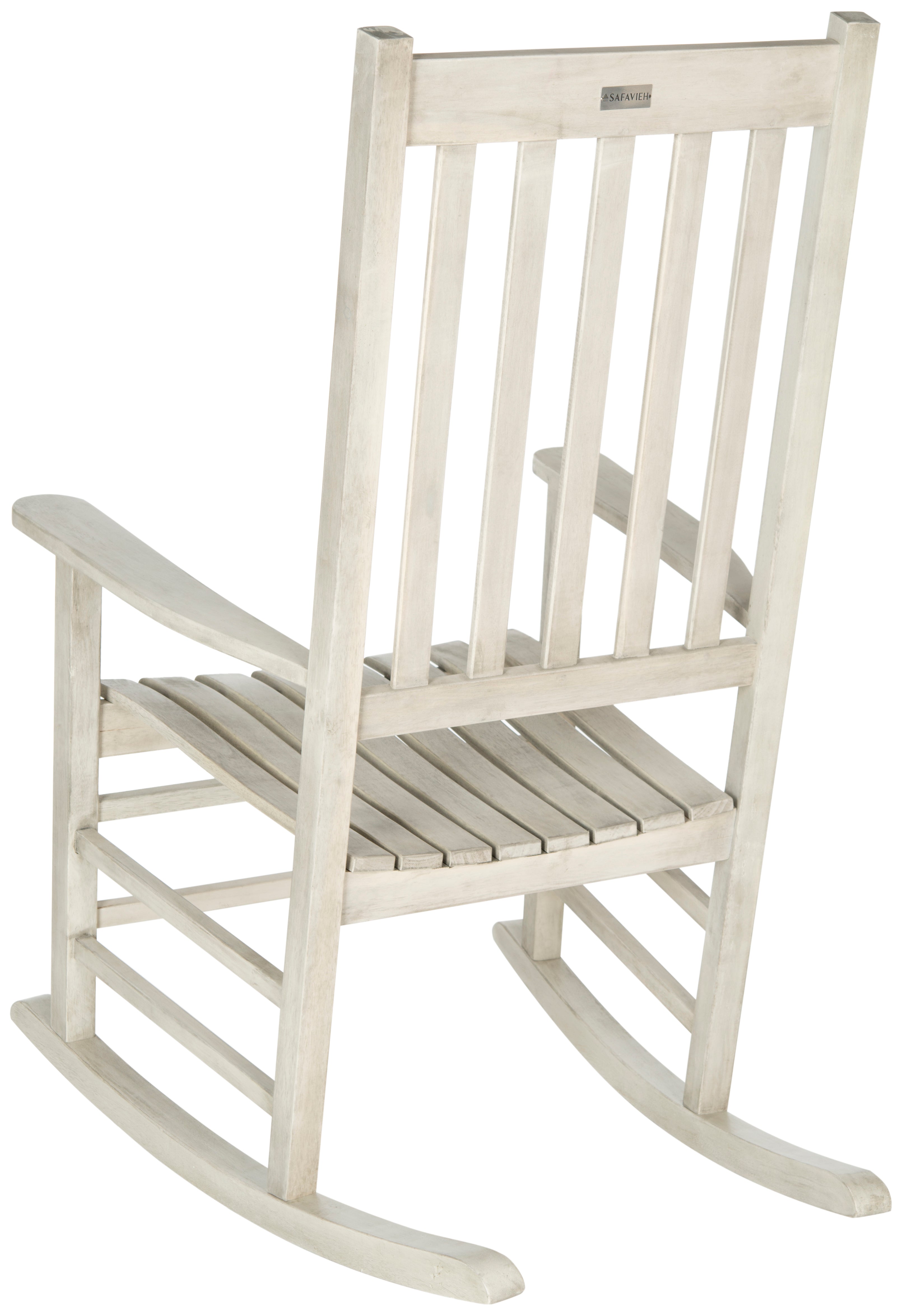 SAFAVIEH Outdoor Collection Shasta Rocking Chair White Wash