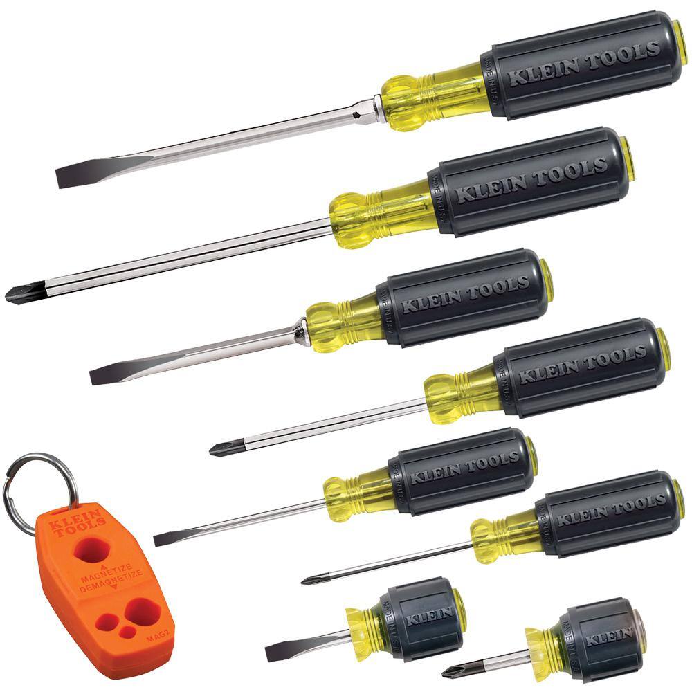 Klein Tools Screwdriver and Nut Driver Tool Set With Magnetizer 16-Piece 80021