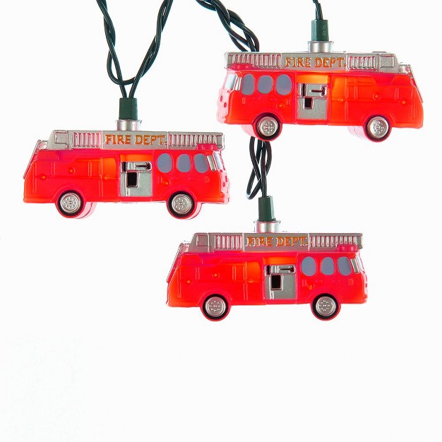 Kurt Adler 10 light Fire Truck Light Set