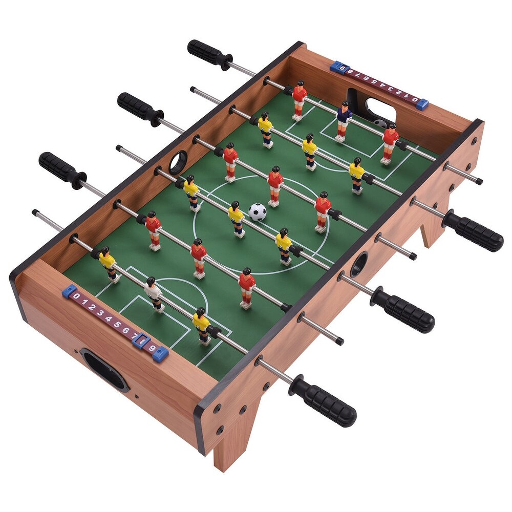 Costway 27'' Foosball Table Competition Game Room Soccer football   27'' x 15'' x 9''