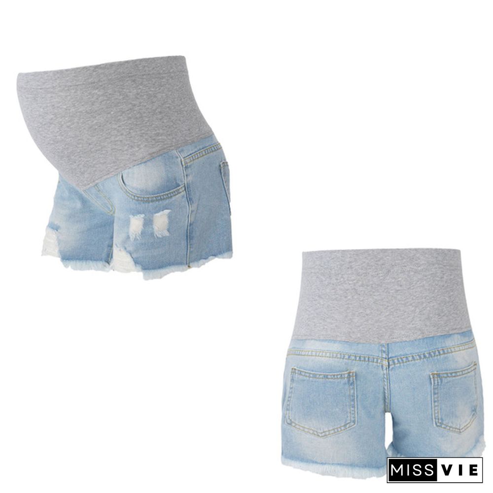 Pregnant women's Denim Shorts Summer Pregnant Casual Short For Women Pregnacy Shorts