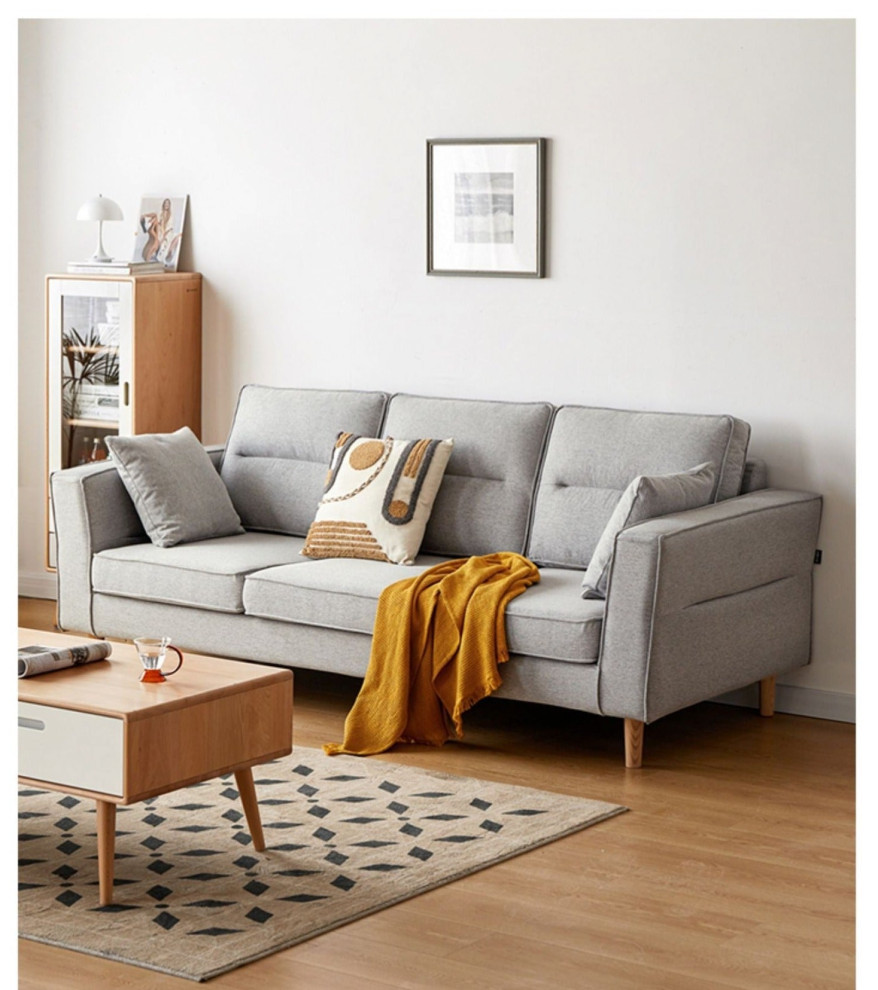 Fabric Sofa Simple Modern   Midcentury   Sofas   by GVAwood  Houzz