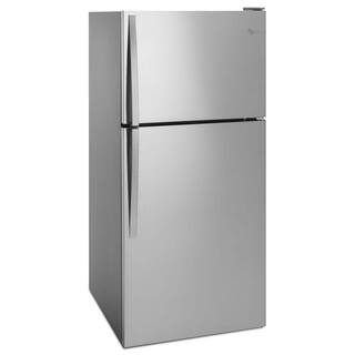 Whirlpool 18.2 cu. ft. Top Freezer Refrigerator in Monochromatic Stainless Steel WRT318FZDM