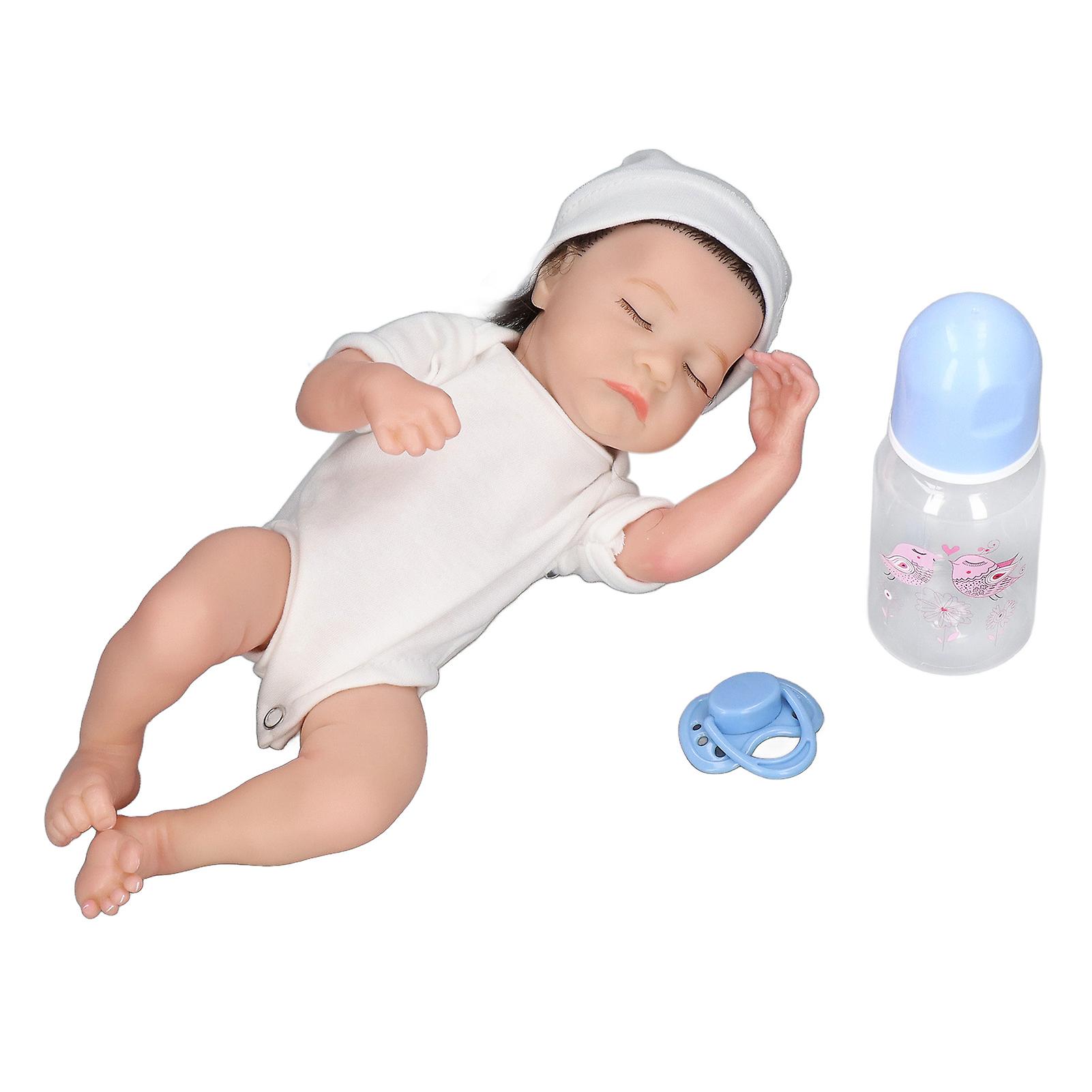 12inch Simulation Girl Baby Doll Silicone Posable Lifelike Bathable Newborn Baby Doll for Kids New Parents